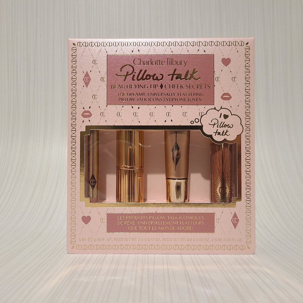Charlotte Tilbury Pillow Talk Lip Set with Full Size Lipstick & Mini Lip Liner +